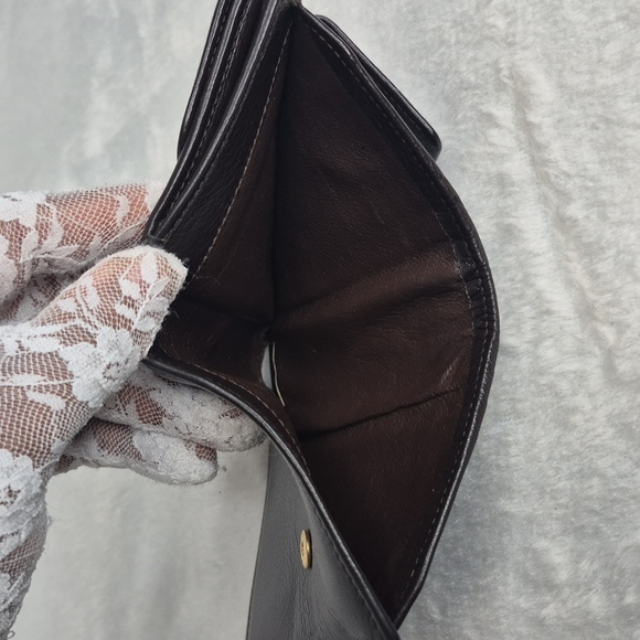 Gucci Dark Brown Bi-Fold Bamboo Leather Wallet - Picture 9 of 17